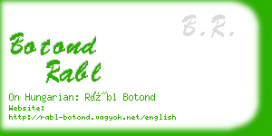 botond rabl business card